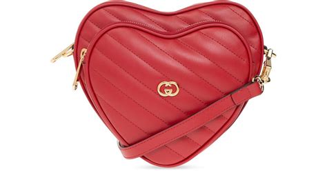 gucci heart shape bag|gucci quilted shoulder bag.